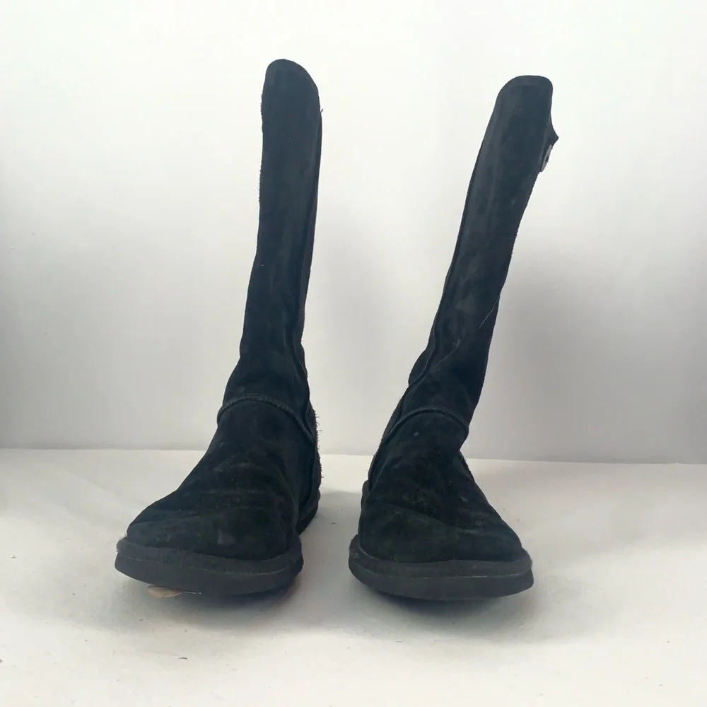Ugg Suede Button Side‎ Boots in Black Size 6